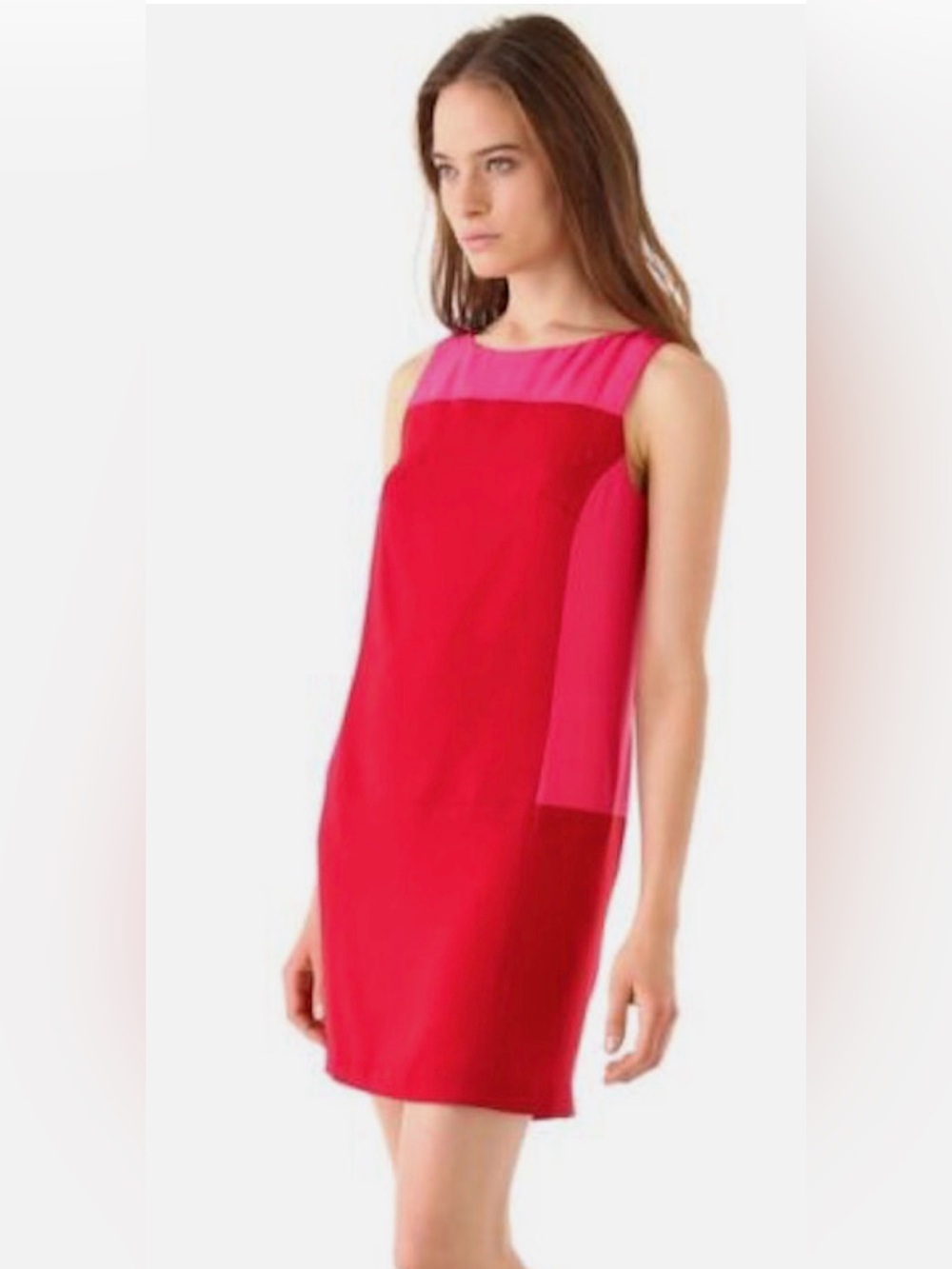 Rag & Bone Corina Colorblock Shift silk dress size 4